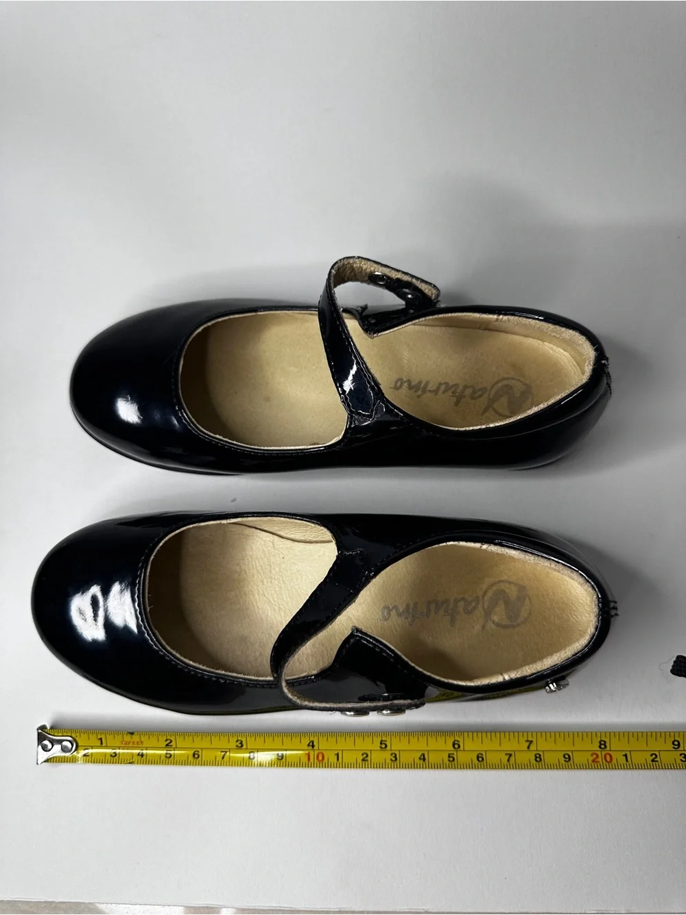 Naturino Girls Black Patent Leather Mary Jane Shoes EU 30, US 13